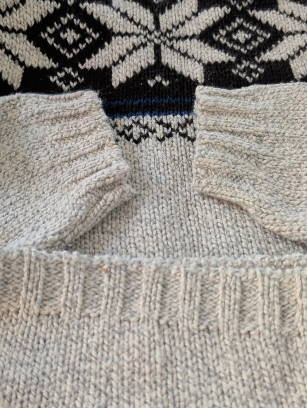 Vintage Mountain Express Crew Neck Cotton Ski Snowflake Sweater Size Small